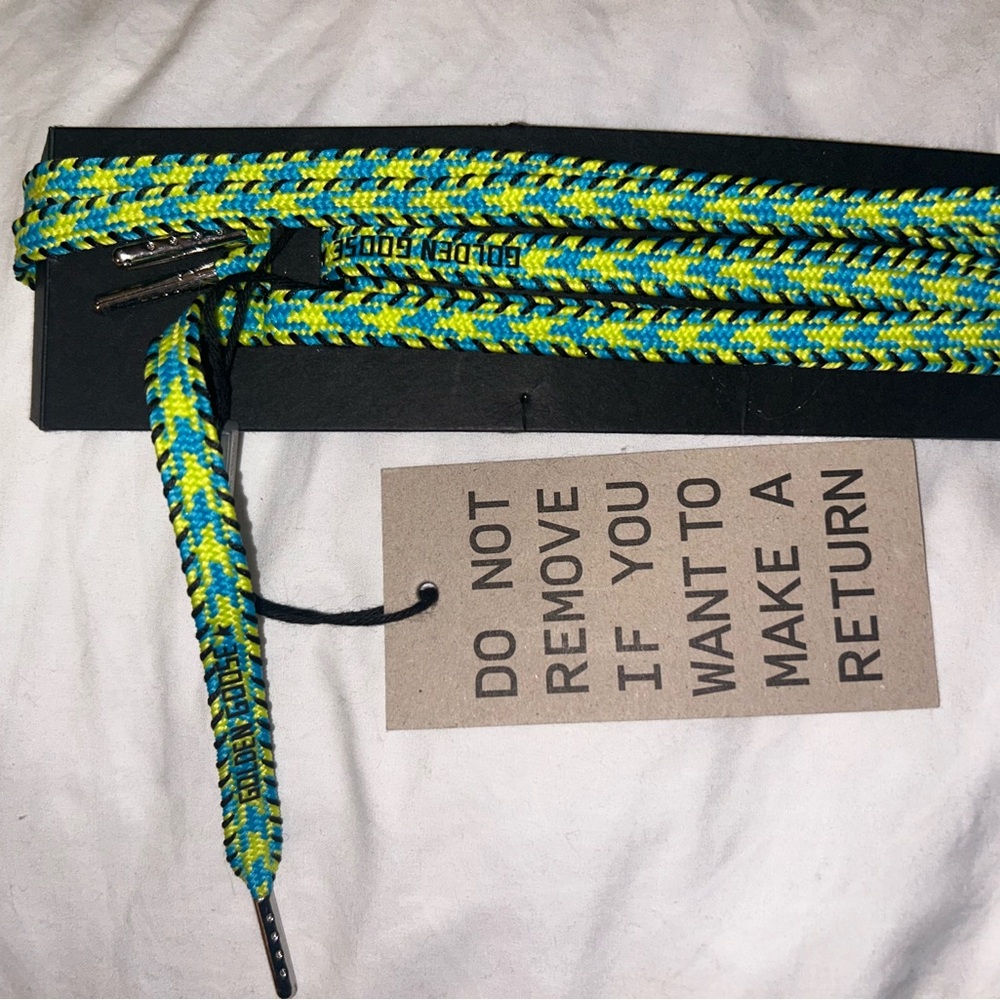New Green and Blue Golden Goose laces